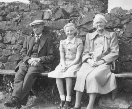 Jim, Granddaughter Norma and Lizzie abt 1950