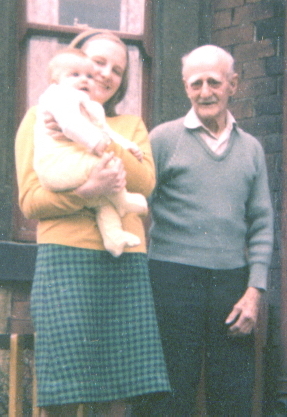 Norma, first son David and grandfather Jim, 1966