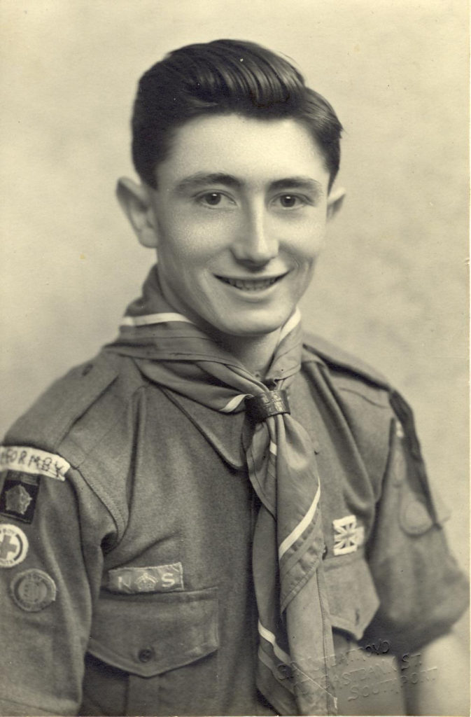 Stanley Howarth in his scout uniform
